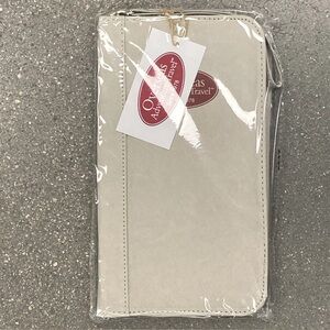 66C-Vegan leather travel document organizer, Stackers Travel Wallet,  with Tag